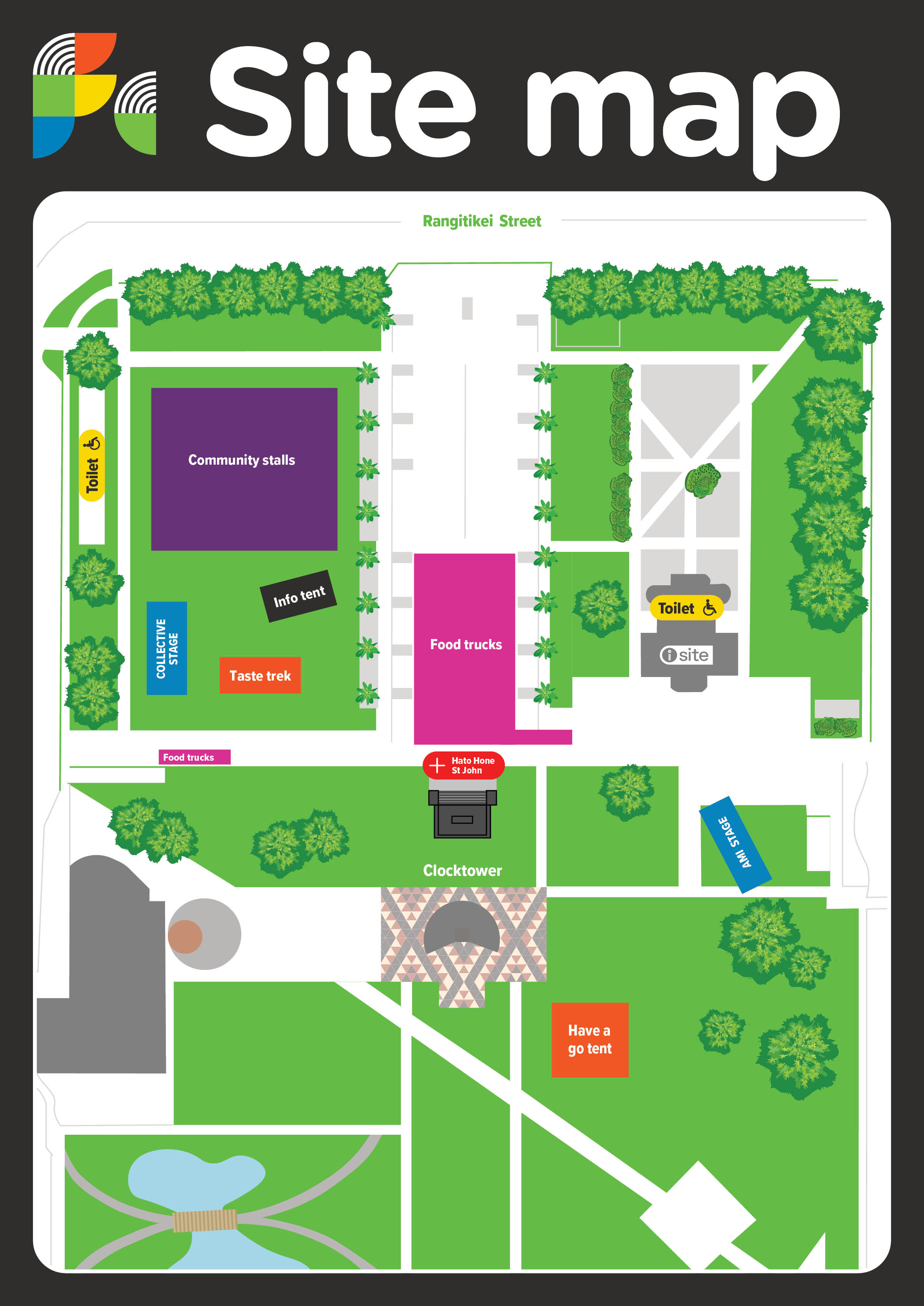 Site map for 2024 Festival of Cultures