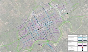 Map of Urban Cycleway Masterplan