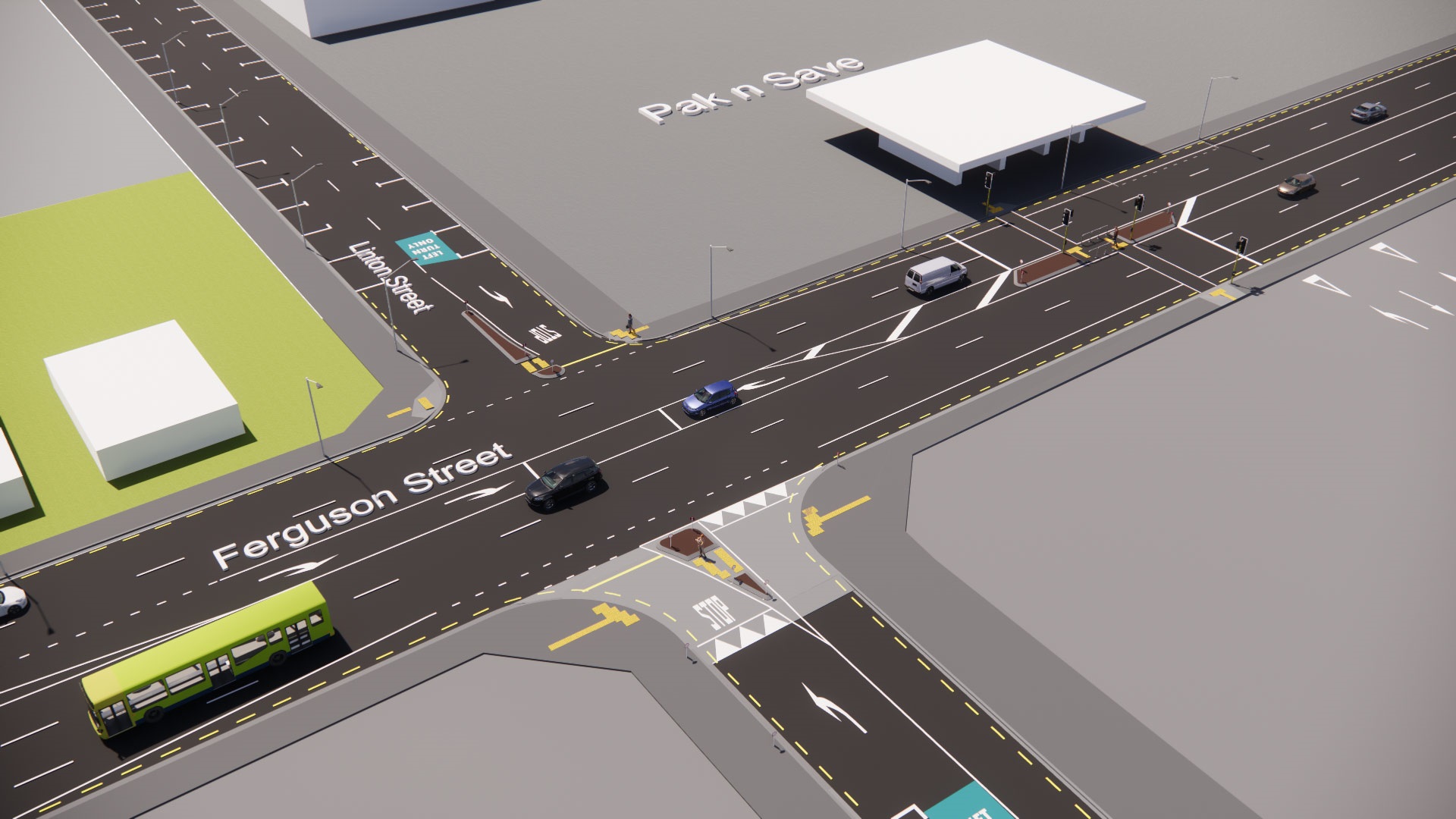 Artist impression of the Ferguson Linton intersection