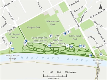 Map of Victoria Esplanade pathways