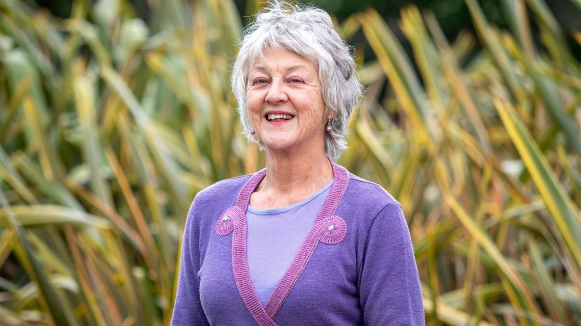 2021 Civic Award recipient Margaret Tennant in Te Marae o Hine.