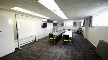 image shows a meeting room in Palmerston North community leisure centre