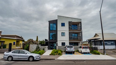 local example of modern apartment building