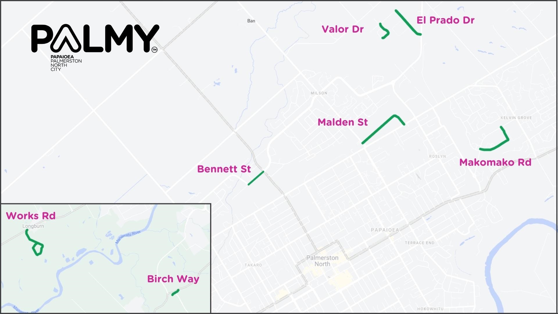 Map showing the streets where restrictions are proposed.