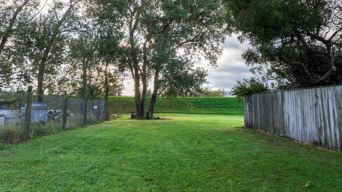 The strip of land at Waterloo Park currently used as a buffer between homes and the neighbouring industrial activity.