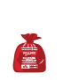 Image of a red plastic bag for rubbish collections