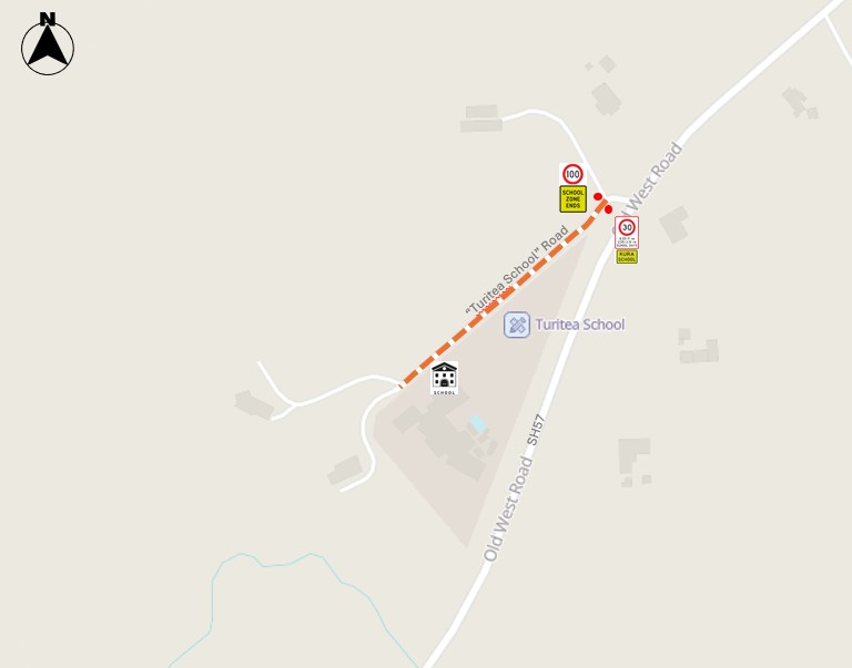 map shows the proposed speed management plan