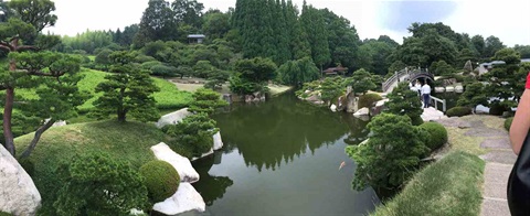A Japanese garden in Mihara.