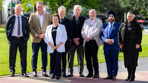 Group photo of Palmerston North's 2025 civic honours recipients.