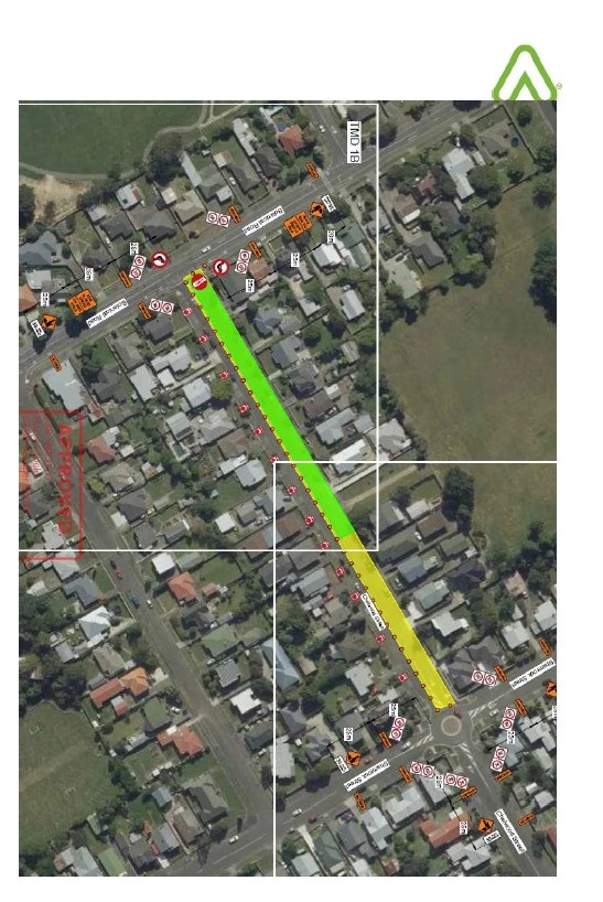 Map shows proposed traffic management on Chelwood Street