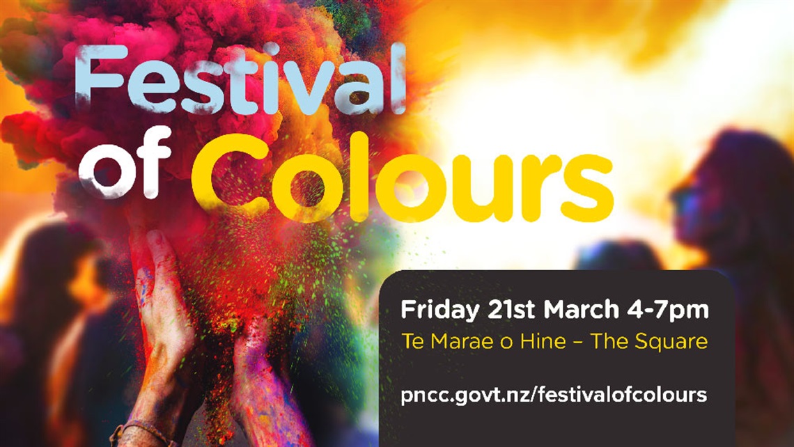 poster for festival of colours 2025