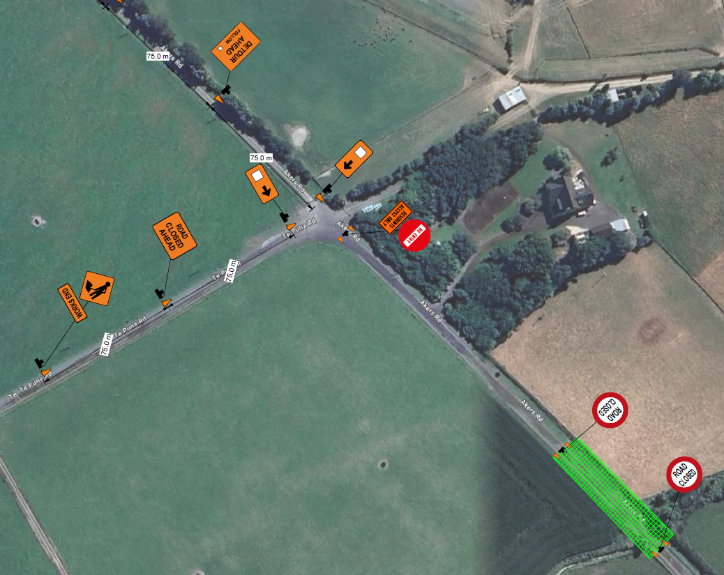 akers road traffic management plan for 1 and 2 april